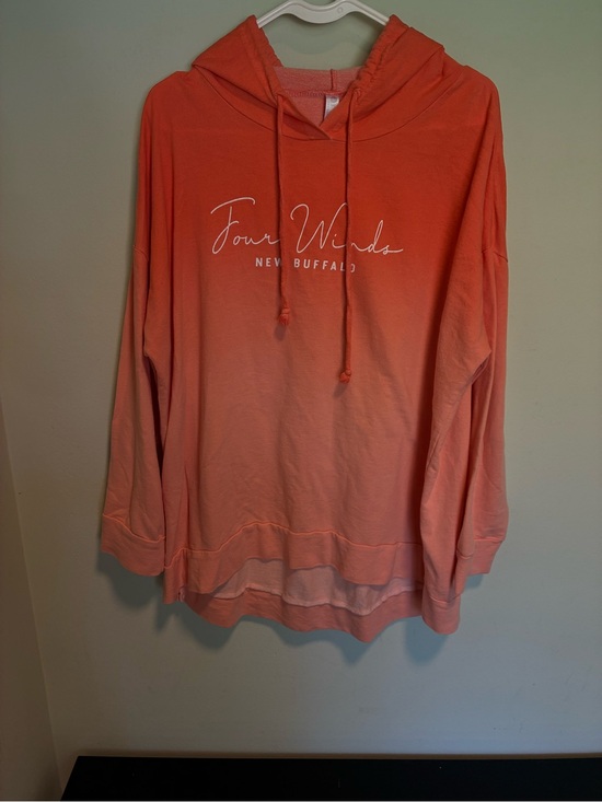 Artisan Tops - Hooded sweatshirt with label visible